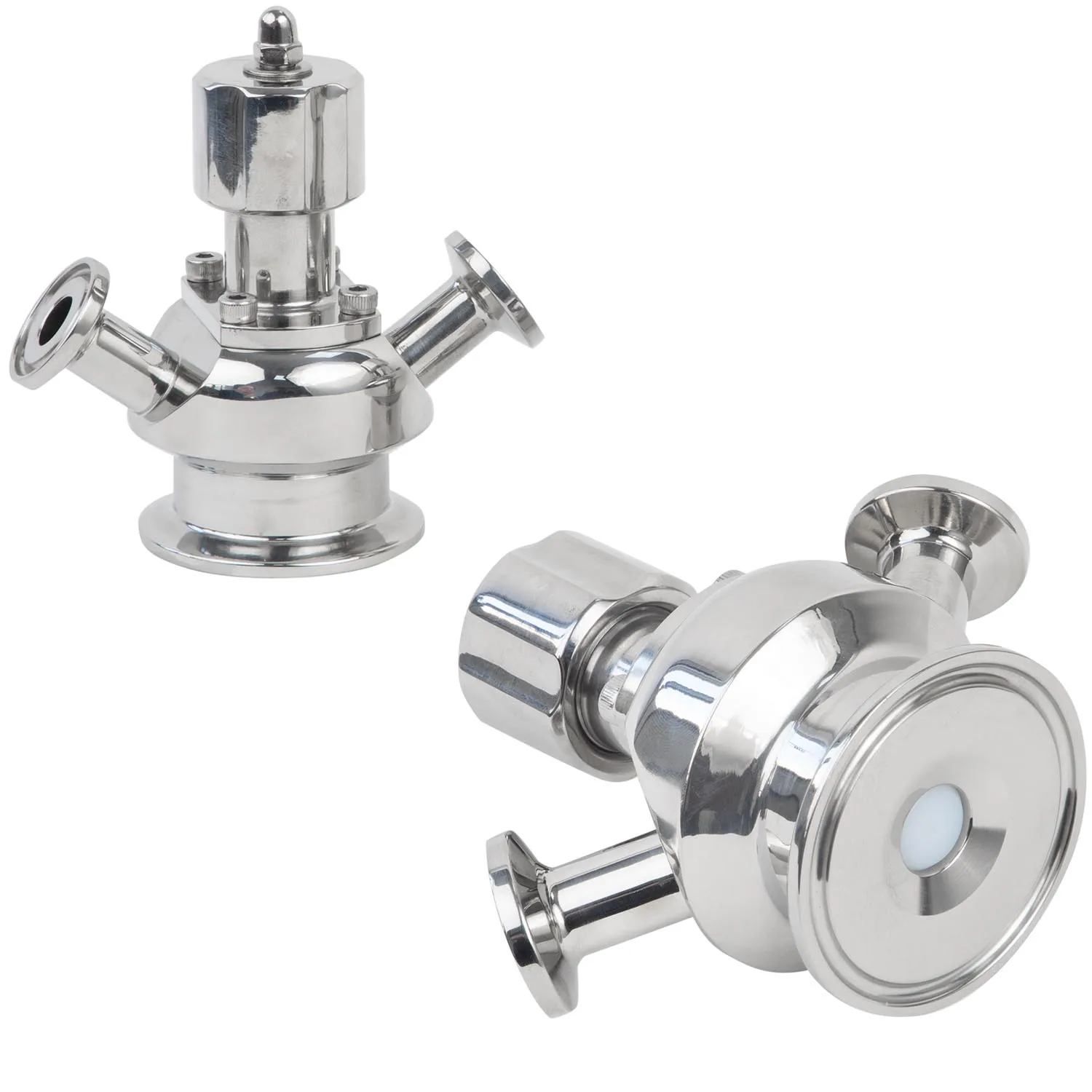 Made in China M10 SS304 SS316L Stainless Steel Sanitation Double Sampling Port Sterile Sampling Valve with Stainless Steel Cap