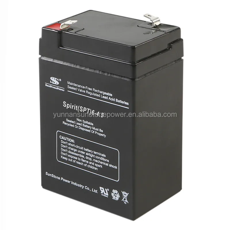 Maintenance Free UPS Battery 6V 9AH valve regulated sealed lead acid battery