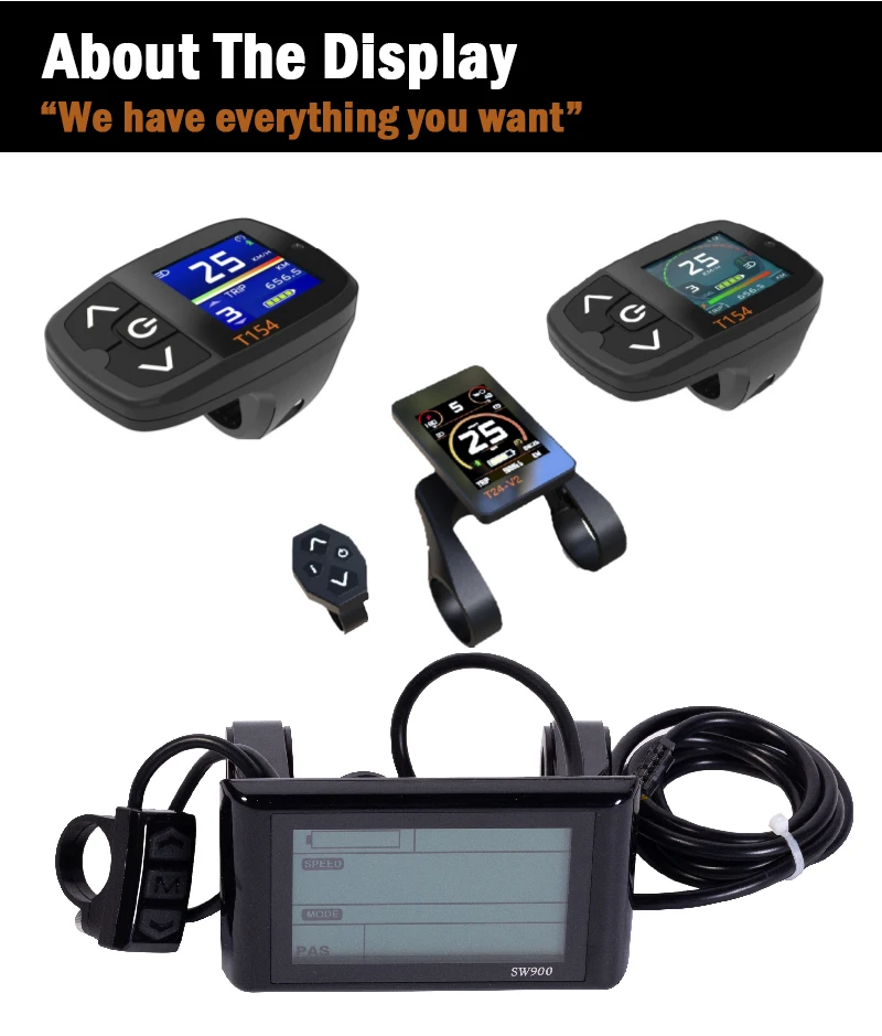 2000W 48V Electric Bicycle Hub Wheel Conversion Kits 20 26 Inch bikes Rear Brushless 20 26 Inch E Bike LCD Optional Battery