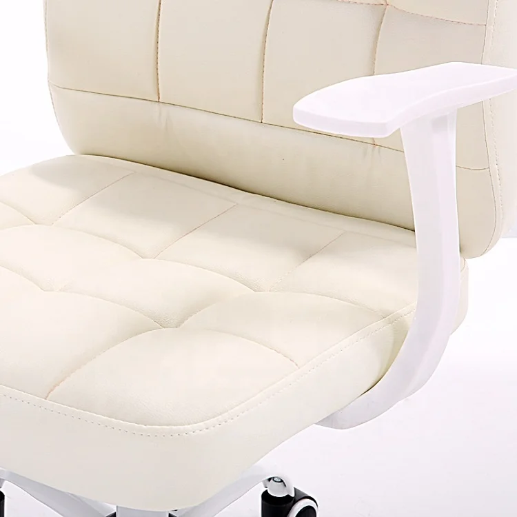 Современный модный дизайн, оптовая продажа, поо, поворотный компьютерный ПК стул, офис руководителя, белый сетчатый кожаный эргономичный стул для офиса