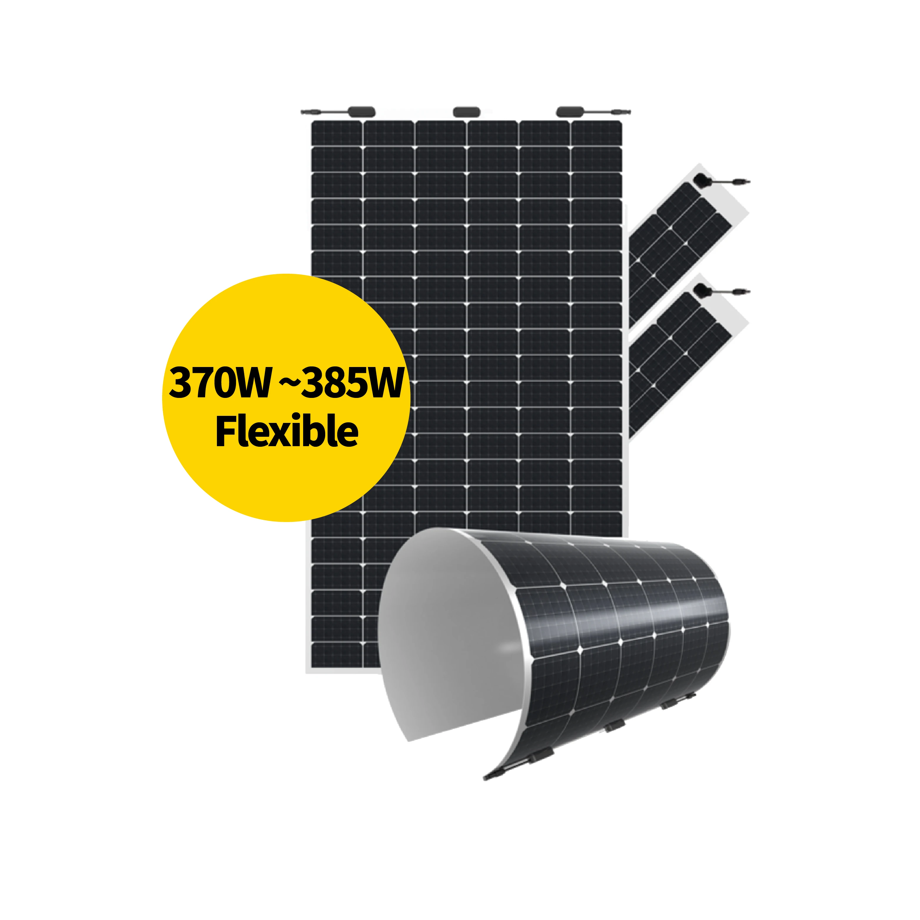 Solarborn monocrystalline solar flexible sheet 200w 275w 355w 300w 24v 48v bendable flexible solar panels