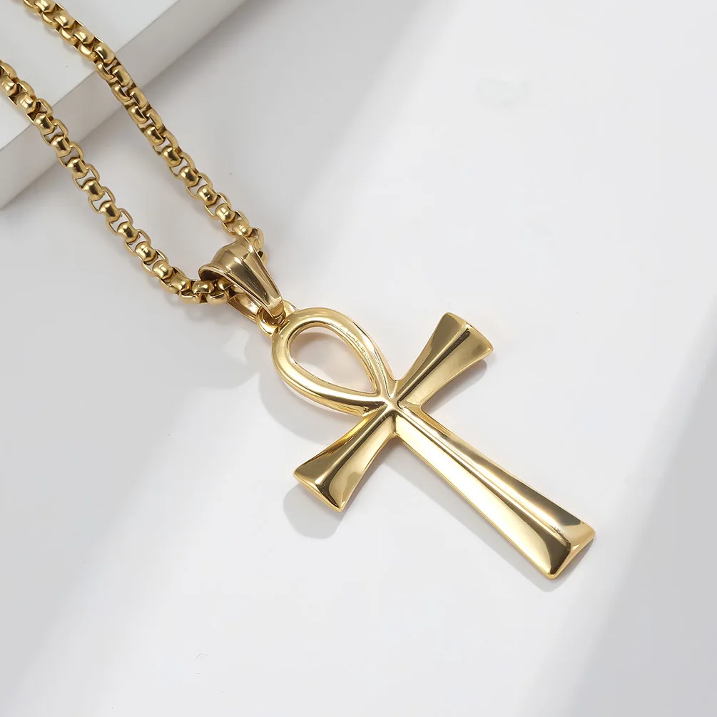 SSeeSY custom fashion jewelry high quality stainless steel tarnish free cross pendant necklace for men women