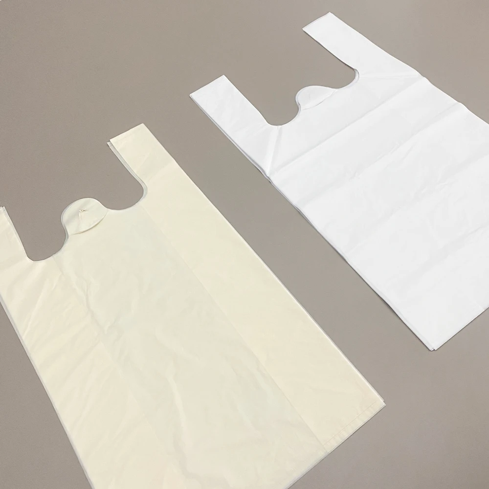 Eco-Friendly Compostable Custom Logo Grocery Bags Supermarket T-Shirt Bag Biodegradable T Shirt Bags For Shopping