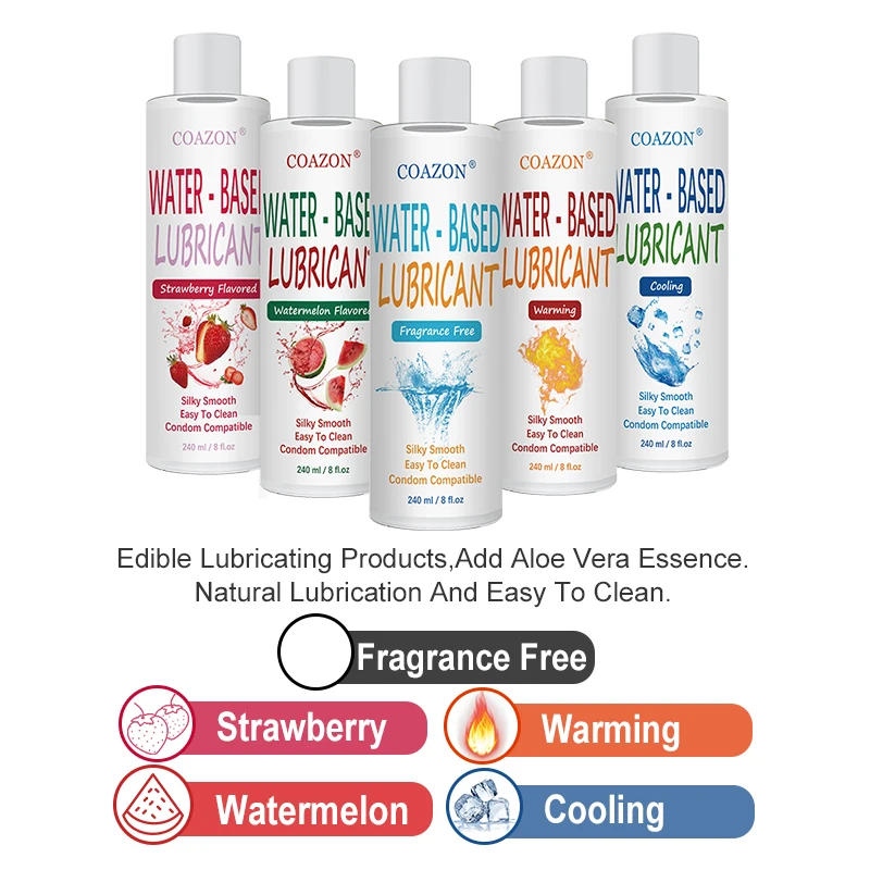 Private Label Strawberry Water Based Personal Sex Lubricant Long Lasting Body Massage Oil Adult lubricant