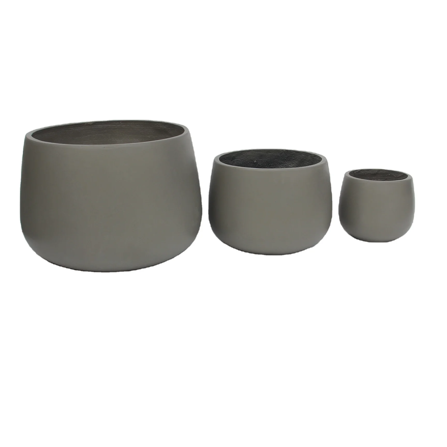 Лидер продаж, 2023 круглые Стекловолоконные горшки для растений для внутреннего и наружного использования