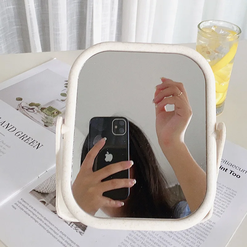 TableTop Double-sided Make-up Mirror Rotating Ins style Princess Mirror Dormitory Student Dressing Mirror