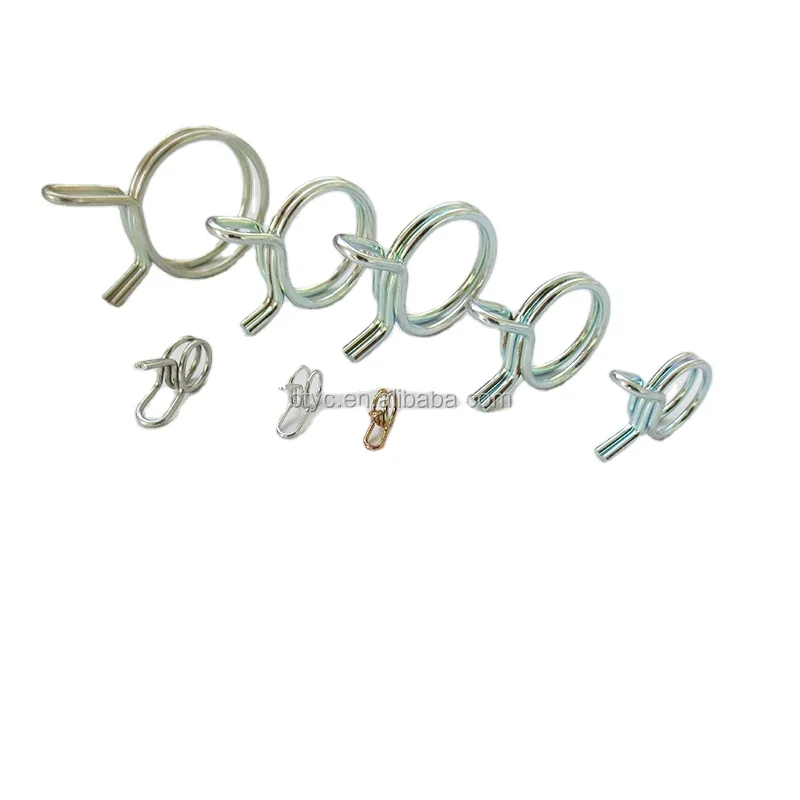 Supplier of stainless steel double wire hose clamp / double spring clip