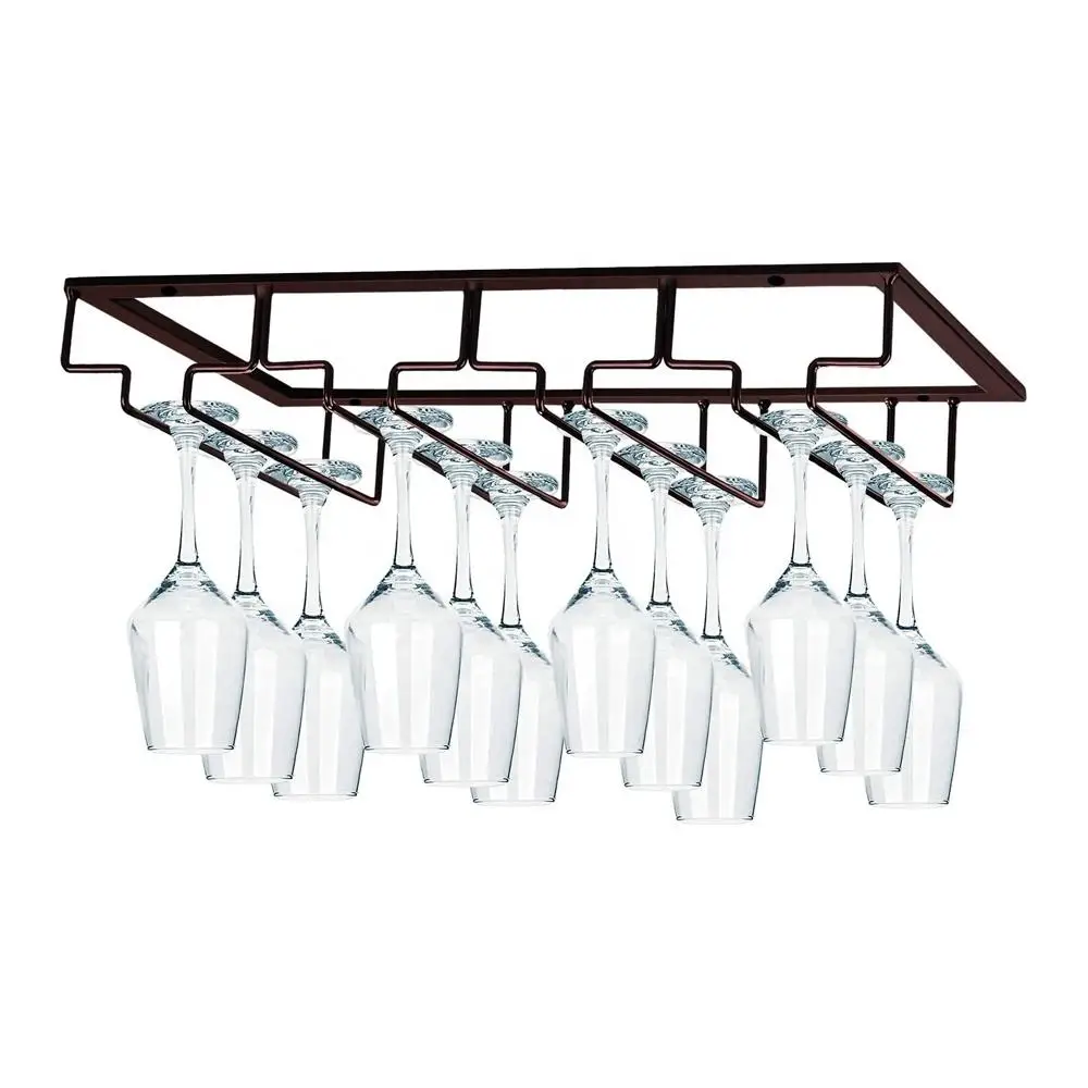 Hot wine glass rack Steel wire wine glass rack Storage rack for cabinets kitchen bar