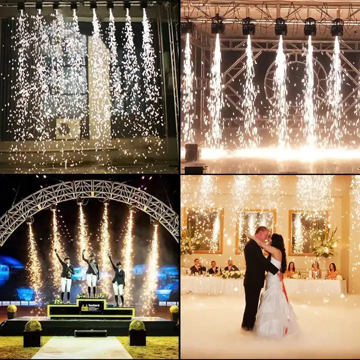 600W Dmx Dj Party Events Wedding Stage Waterfall Sparkle Fireworks Cold Saprk Waterfall Machine
