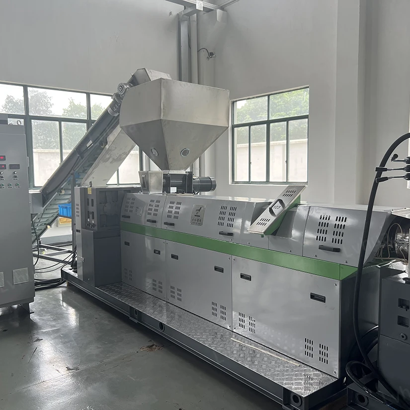 PP LDPE Recycled Granules Single Stage Waste Plastic Recycling Extruder Granulator Machine Price