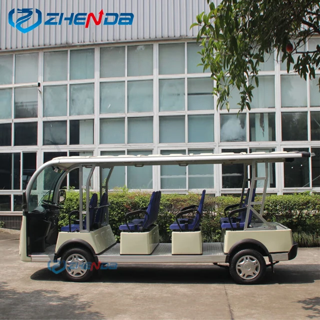 11 Seats New Style Electric Sightseeing Bus Car Electric Shuttle Passenger School Tourist Bus for sale