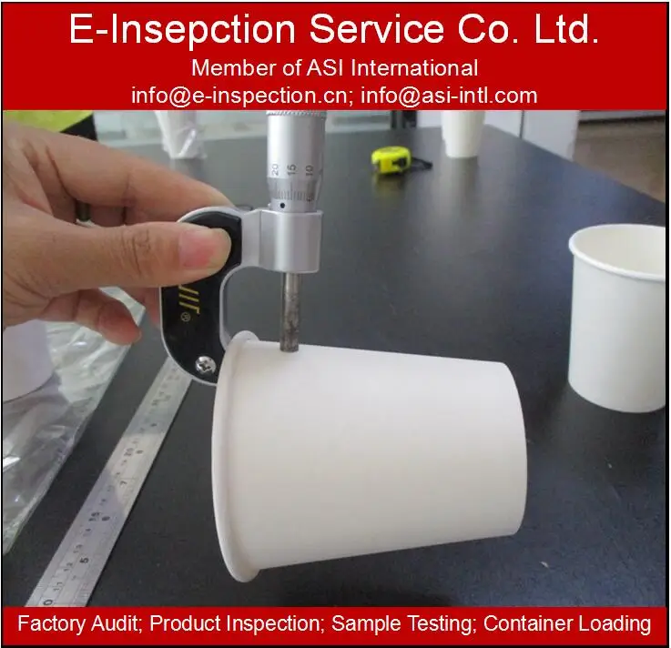 China inspection agent hubei paper cup pre shipment inspection container loading supervision