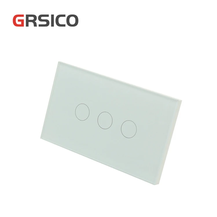 
GRSICO US Standard Wifi Wireless Remote Control White Smart Touch Dimming Electrical Switch Panels 