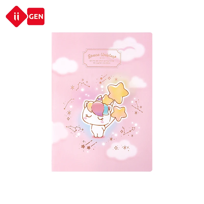 IIGEN custom kawaii notebook B5 cartoon design cute notebook promotion gifts for children,girls school stationery book