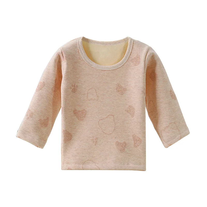 
Baby fleece thick long sleeve long jhons boys girls underwear home clothes 