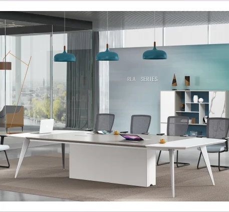 Wholesale Large Conference Long Desk Boardroom Table Wooden Conference Table 8 People Meeting Desk