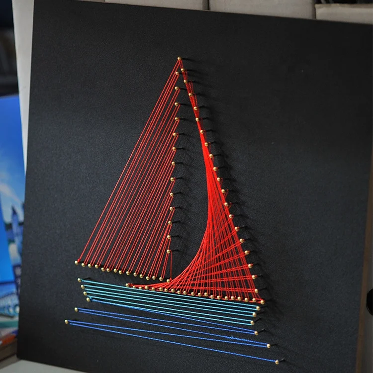 Horse Design DIY String Art Kit Make Your Own String Art Board with Stand Pins and Yarn DIY Activity Kits for Adults Kids