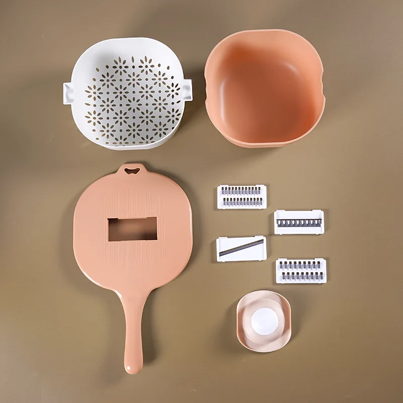 Multi-function vegetable chopper household kitchen vegetable washing vegetable cutting dual-use shredder potato grater