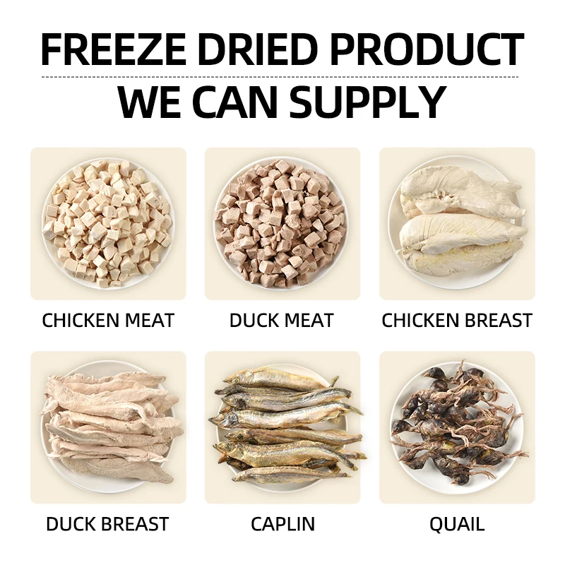 Freeze Dried Duck Meat Pellets Pet Cat Freeze-dried Snacks Refined Screening of and