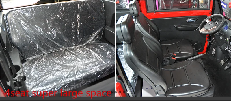 2 Seats 2 Doors 4 Wheels Full Enclosed Mobility Scooter