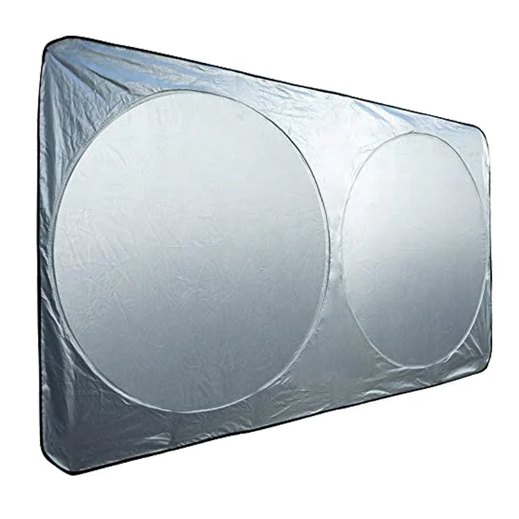 210T polyester Truck Sun Shade for windshield foldable Car Front Window Sunshade For Bigger SUV Truck