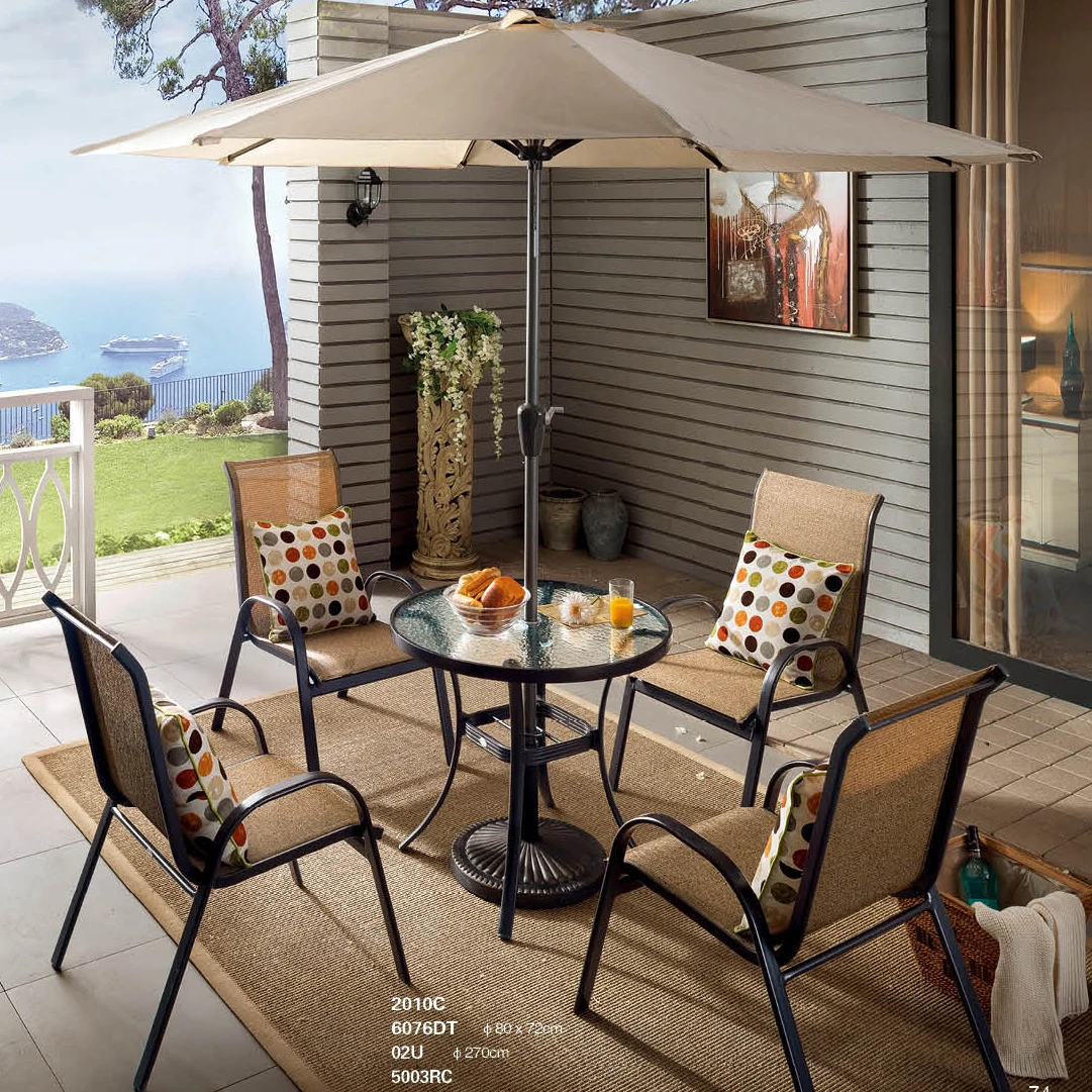 Direct Manufacturer Uv-Resistant Rattan Aluminum  Modern Outdoor Restaurant Table And Chair Set