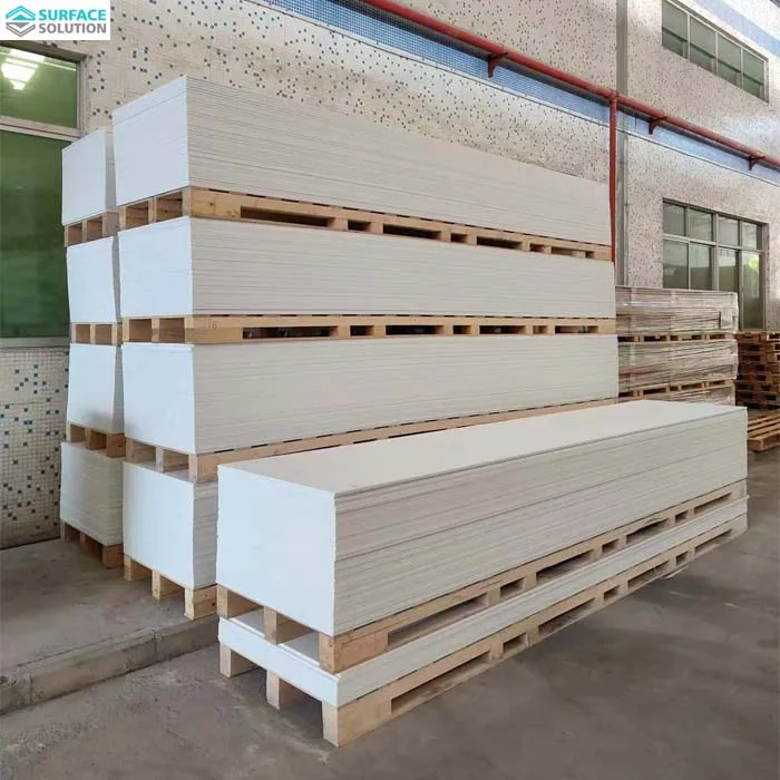 Factory Price 6~30mm Thickness Artificial Stone Modified Acrylic Solid Surface White Marble Sheet For Kitchen Countertop