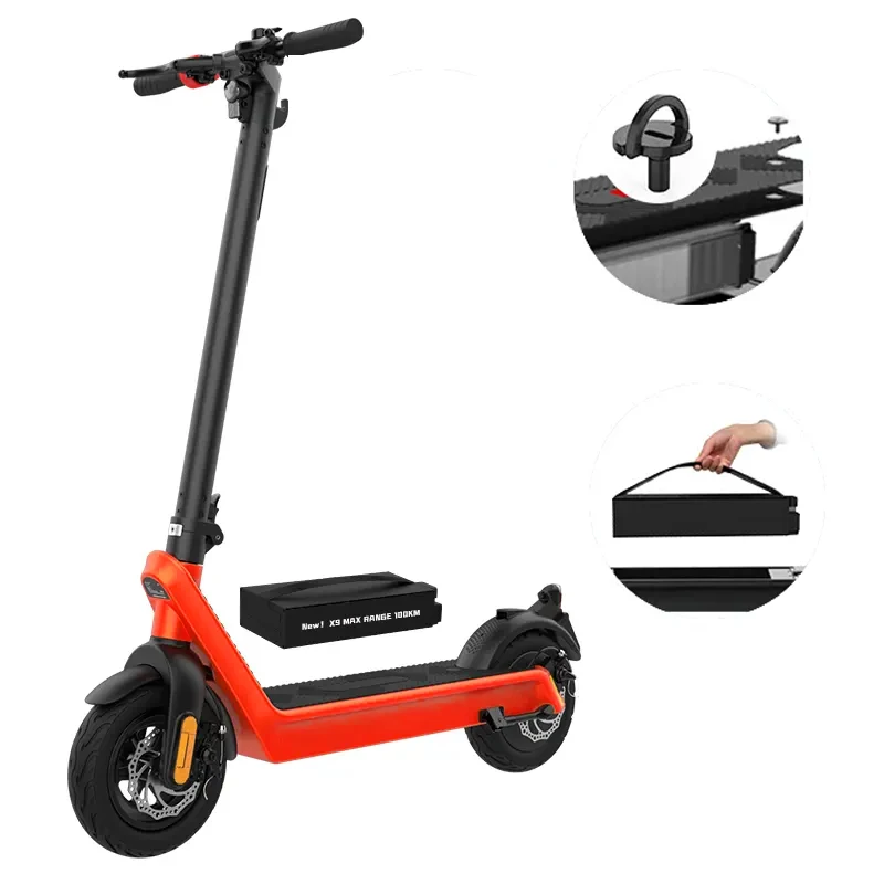 10 inch electric scooters 48V13Ah Battery 550W Motors Foldable Electric Scooters X9 Pro