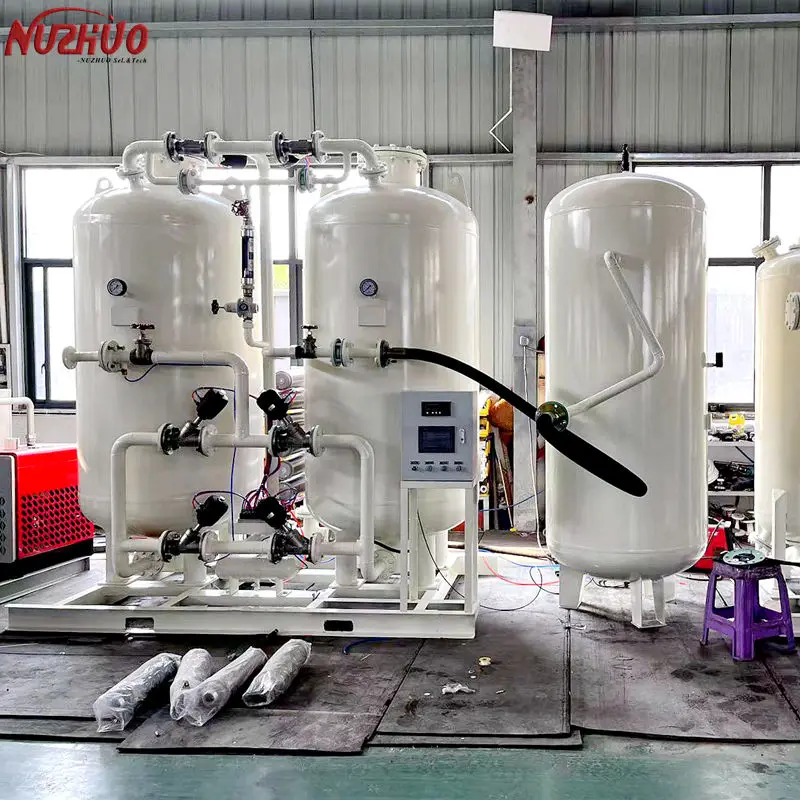 NUZHUO 10m3/h PSA Oxygen Generator Medical Oxygen Filling System Oxygen Absorber Making Machine