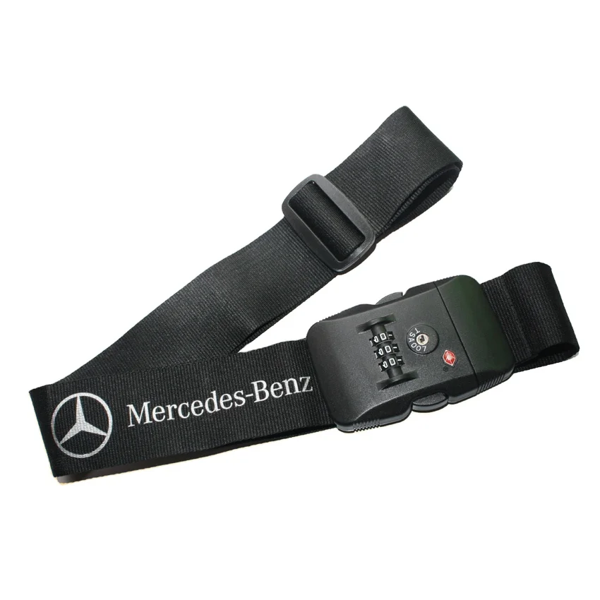 Custom  Printing Logo Polyester Luggage Belt with TSA Lock and Digital Scale Adjustable Strap