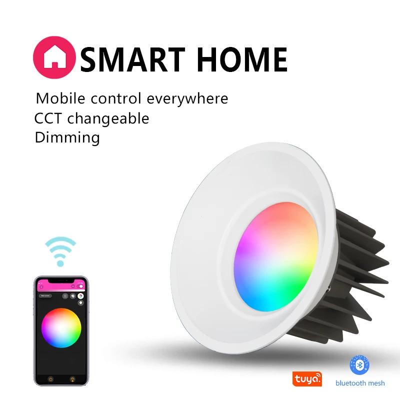  Фабричный умный светильник для дома Bt сетчатый светодиодный RGB прожектор Фабрика Смарт светильники сетки светодиодные