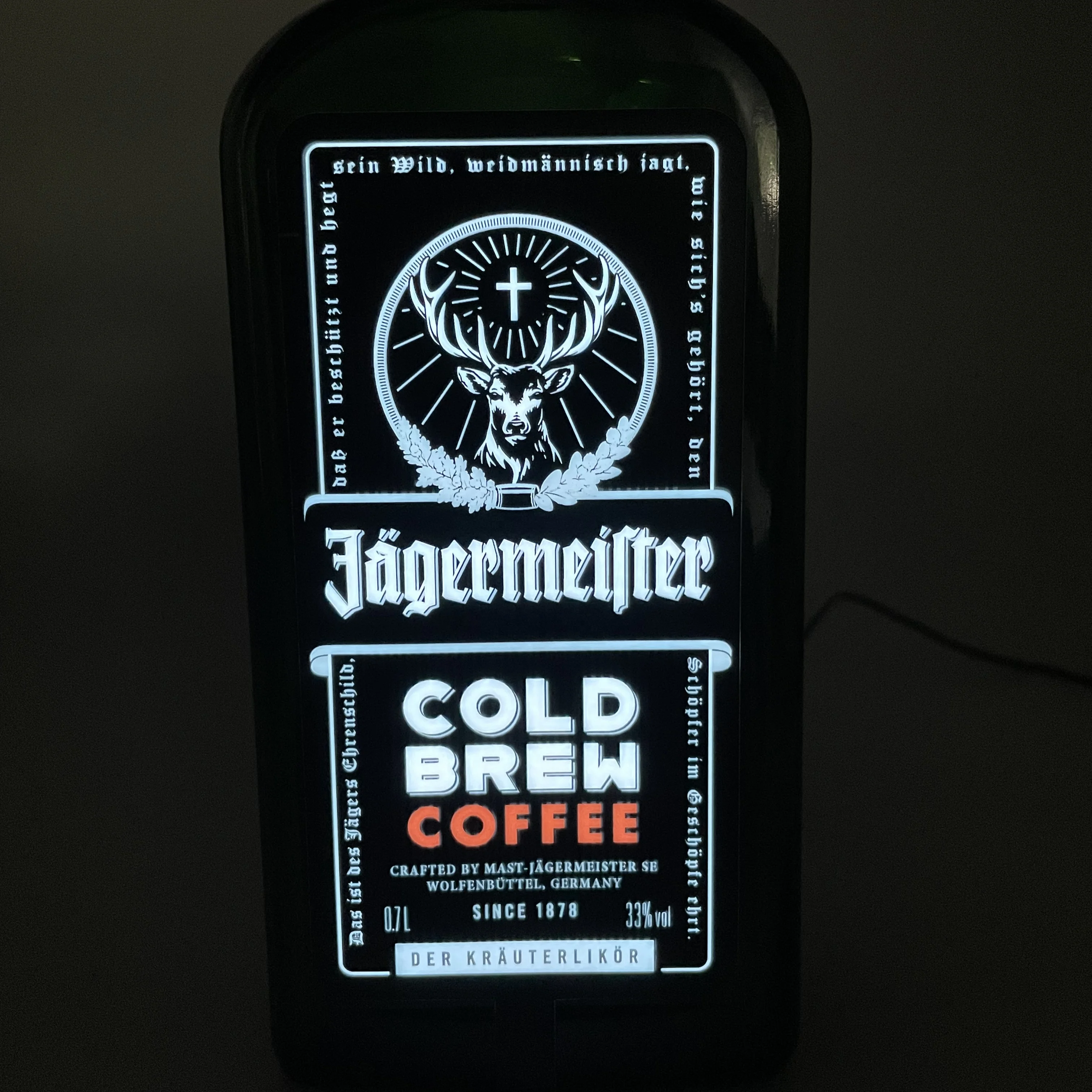 Luminous EL labels for advertising display LED bottle label sticker nightclub supplies LED Bar light display