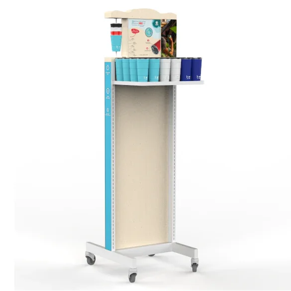 Custom Metal POP Retail Display Supermarket Display Shelf