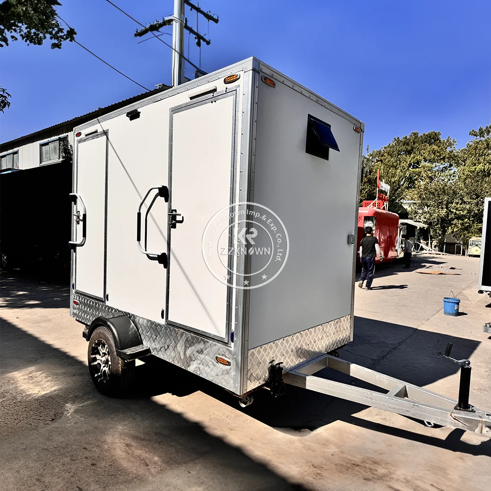 Camping Bathroom Trailer 2.9m Portable Shower and Toilet for Remote Locations and Outdoor Adventures