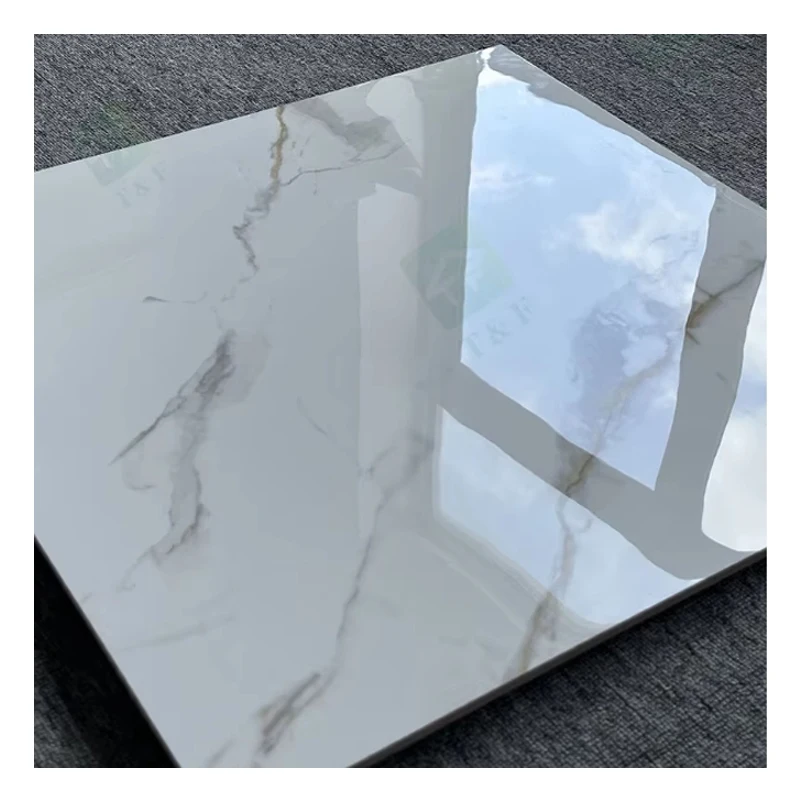 Поставка Foshan 60x60 Porcelanto полированная глазурованная белая фарфоровая глянцевая плитка для внутренней стены и пола