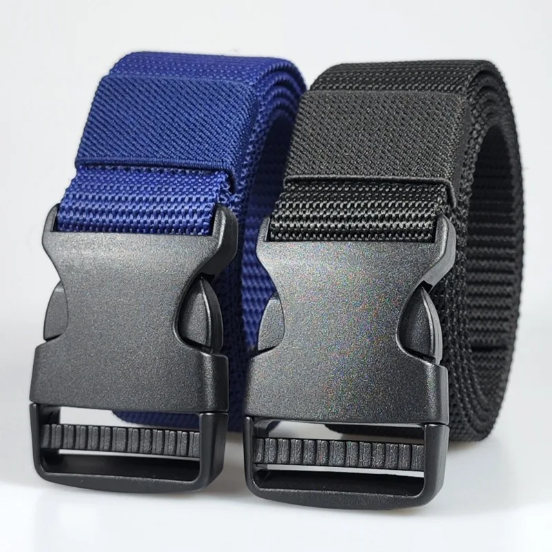 Custom High Quality 3.8CM Strap Automatic Buckle Nylon Belt Male Tactical Waist Belt Men Canvas Fabric Belts