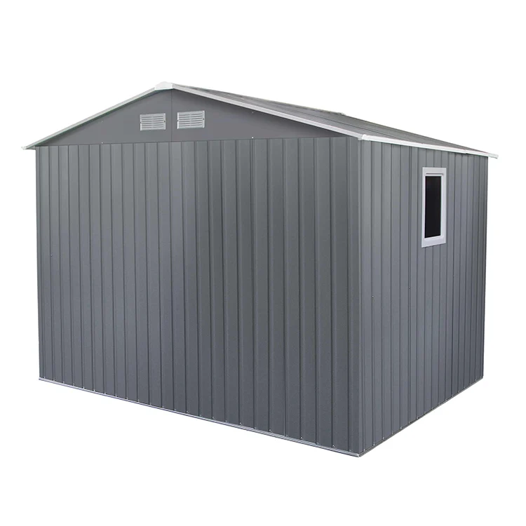 7.17m2 / 9.1x8.5ft taller garden metal shed