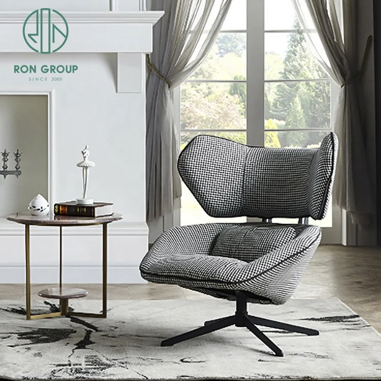 high quality Cruise ship lounge chair unique style furniture fabric luxury armchair  modern leisure living room chairs
