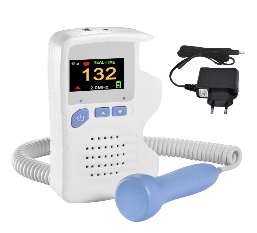 Prenatal Fetal Doppler LCD Screen Home Use Baby Pocket Heart Rate
