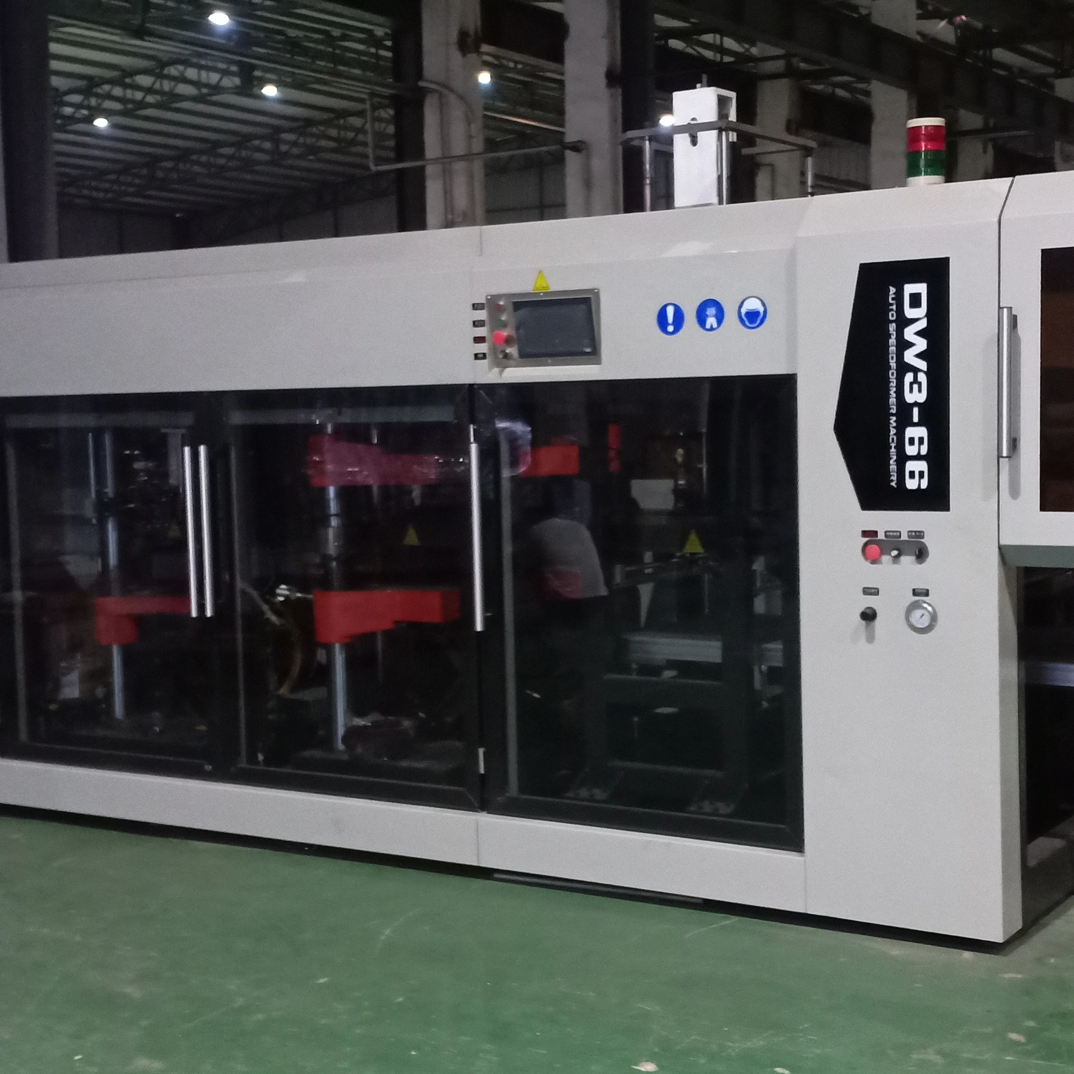 Автоматическая вакуумная формовочная машина с тремя станциями, пластиковая Термоформовочная Машина, новый продукт, 2019 завод, пластиковые чаши 8*2,2*2,7 м 0,6