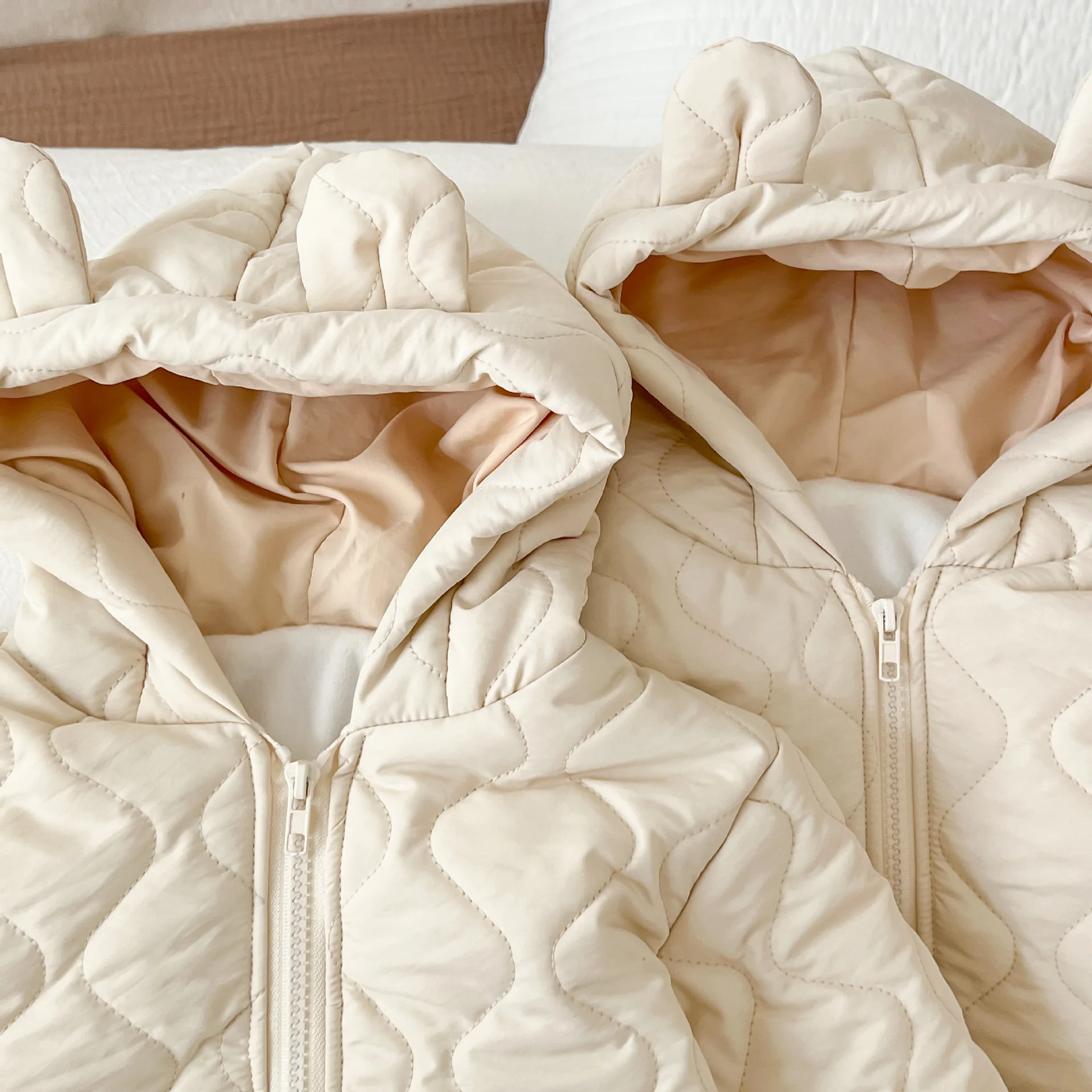 Kids Jackets Boys Winter Thick Coats Warm Cashmere Jumpsuit Romper For Girls Hooded Jacket Children Clothes Toddler Overcoat