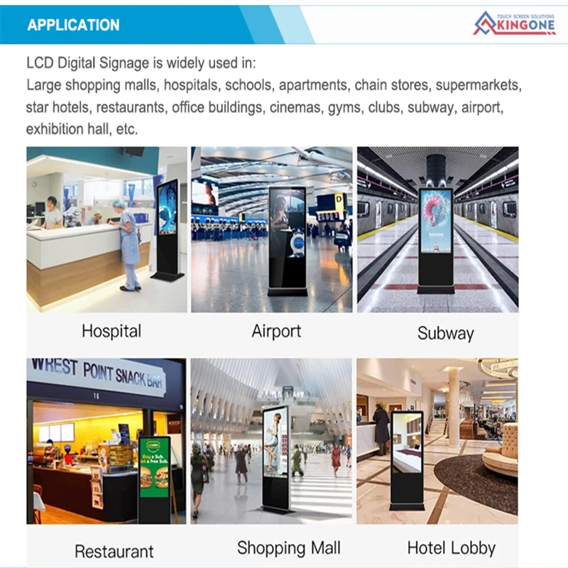 Пользовательские 43 дюймов ЖК-медиа-реклама дисплей digital signage экран для рекламы на продажу