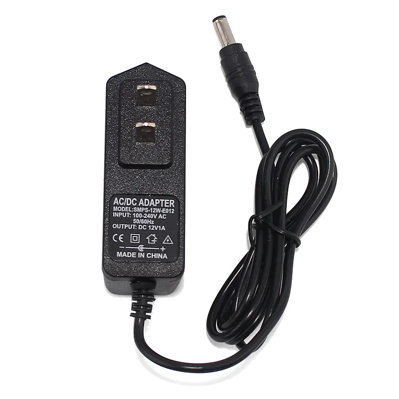 Smps-12w-e012 Us Plug 5.5*2.1mm 110 240v Adapter 1 Amp 12w Adapter 100v For Led Strip 12 Volt Dc Power Supply