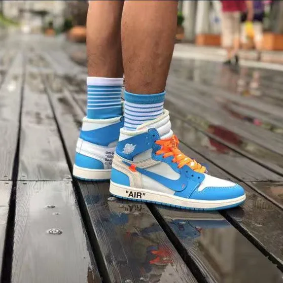 Nike Popular fashion Brand Air Jordan 1 High OG Red White Blue AJ1 Basketball Sports shoes Running Nike Sneakers