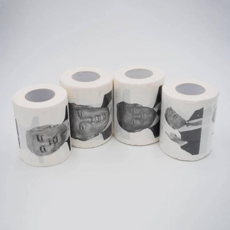 
Top Quality Cheap price Ultra Soft cosy Wood Pulp embossed 3ply funny Toilet Paper Tissue Roll with Trump memes  (1600231927716)