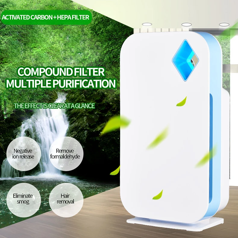 BK-01 Air Cleaner Home Healthy Commercial  with HEPA Filter H13 Air Quality Monitor Display Customized Air Purifier