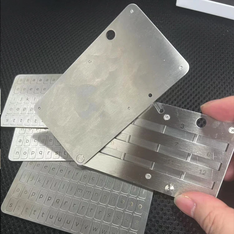 Custom Crypto Hardware Wallet Backup Plate Crypto Currency Wallet Metal Password Wallet Stainless Steel Seed Phrase Storage