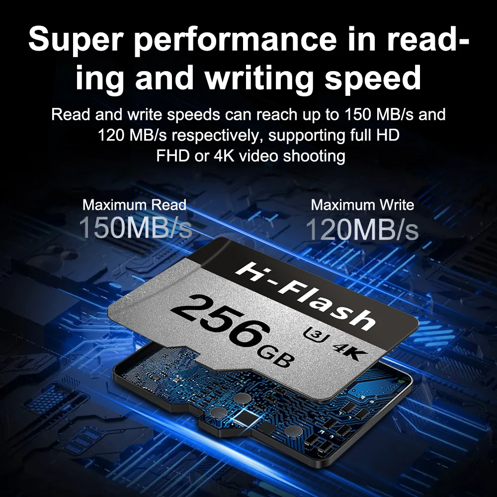 H-Flash High quality tf card 8gb 16gb 32gb 64gb 128gb 256gb 512gb sd memory card for phone camera driving recorder video game