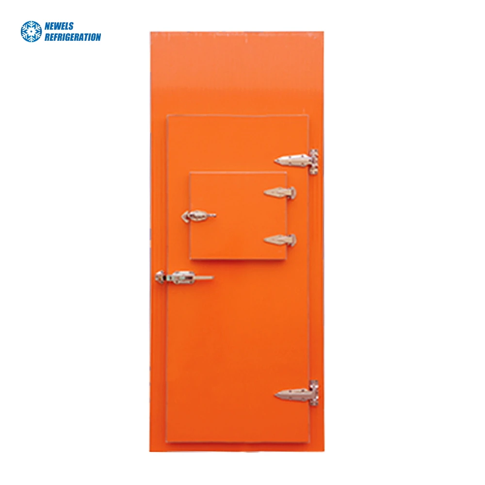 PU Insulation Material Sliding Cold Room Door Ice Storage With Pu Borad Door For Supermarket