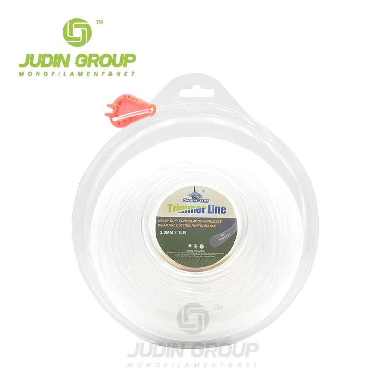 Hot Sale 3.0MM 1LB  Square Dual Grass Cutting line Round Shape Grass Trimmer Line